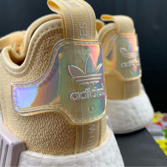 Adidas NMD R1 Yellow Iridescent Size 10.5 Women's - Picture 4 of 12
